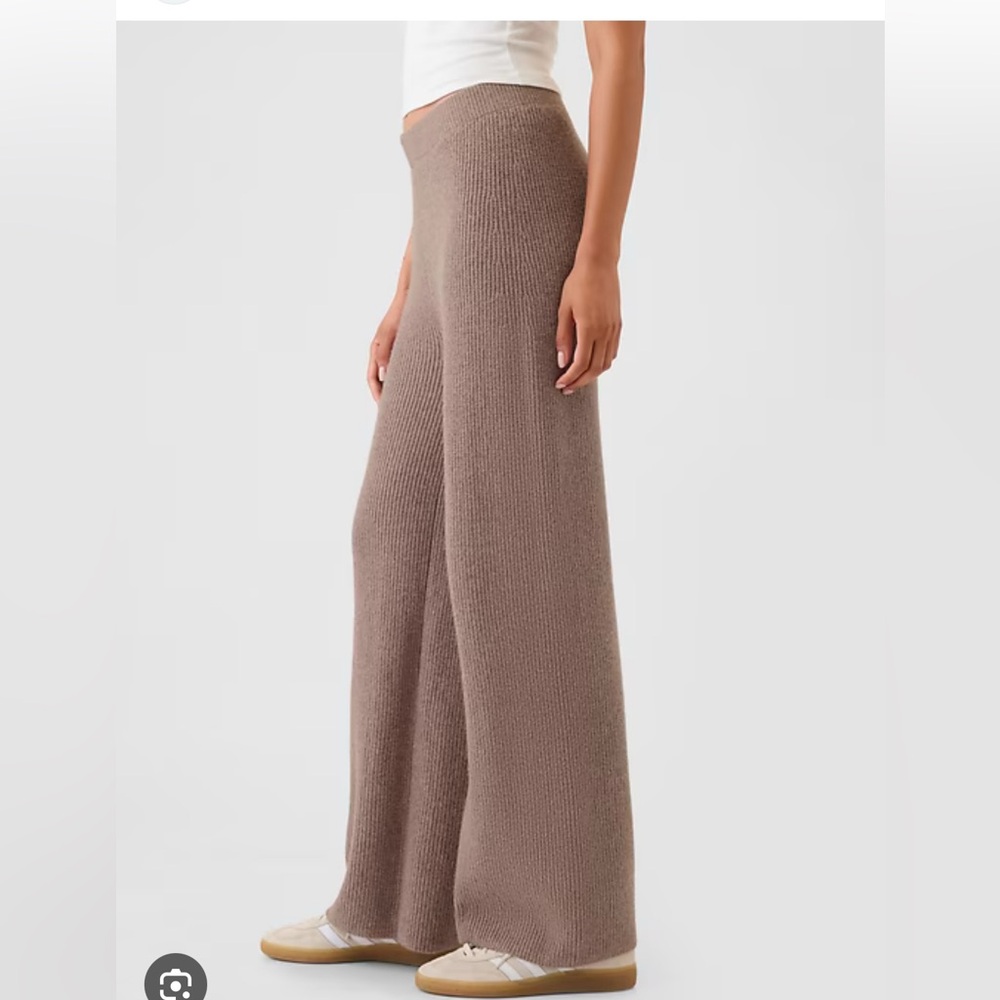 CashSoft Shaker-Stitch Sweater Pants